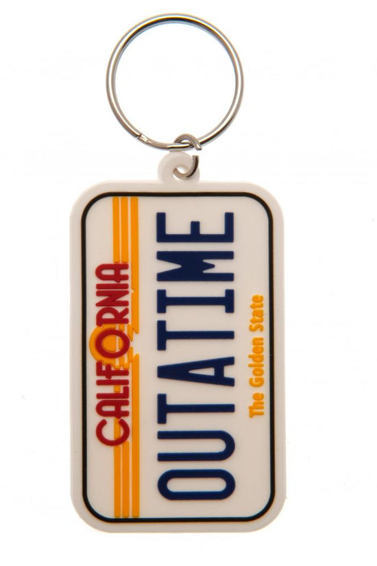 173403 Back To The Future PVC Keyring License Plate