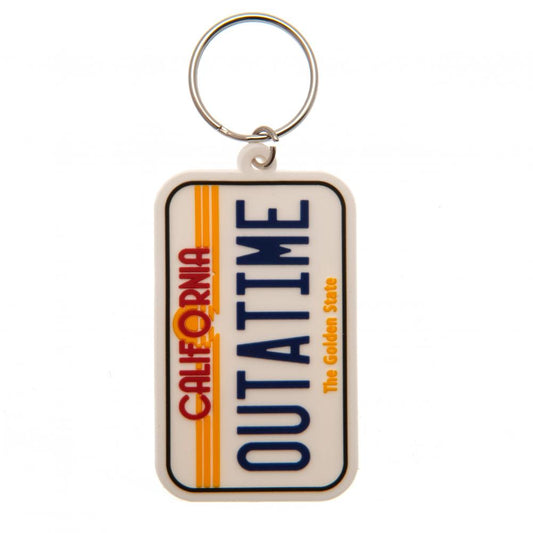 173403 Back To The Future PVC Keyring License Plate