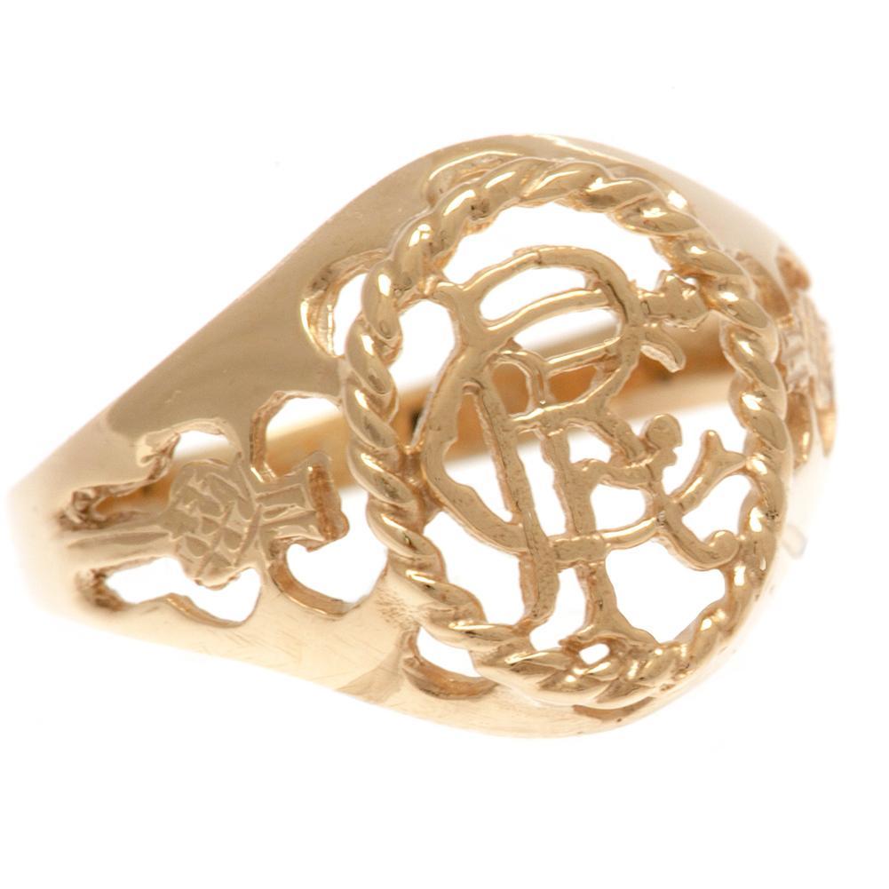 174553 Rangers FC 9ct Gold Crest Ring 1