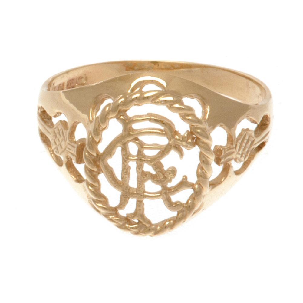 174553 Rangers FC 9ct Gold Crest Ring 2