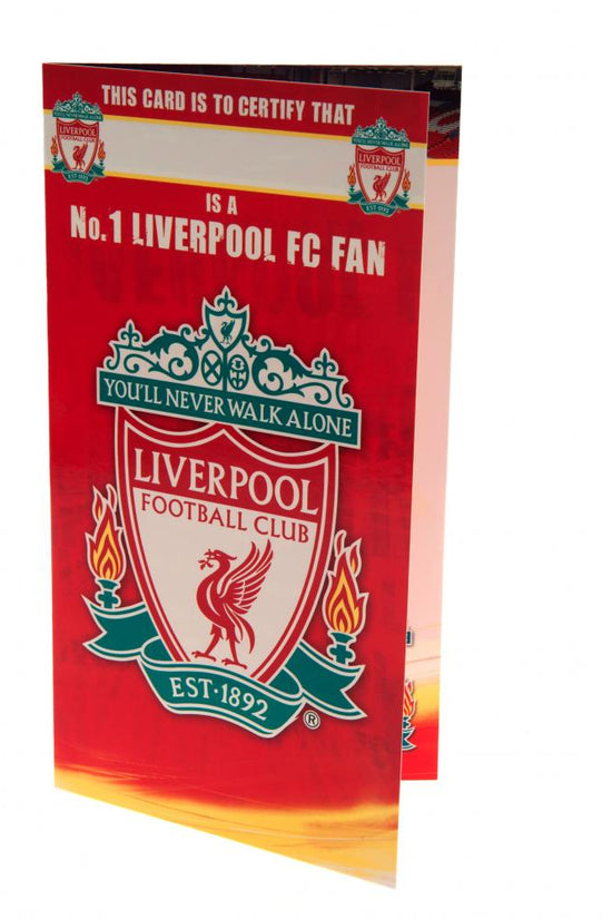 17576 Liverpool FC Birthday Card No 1 Fan 1