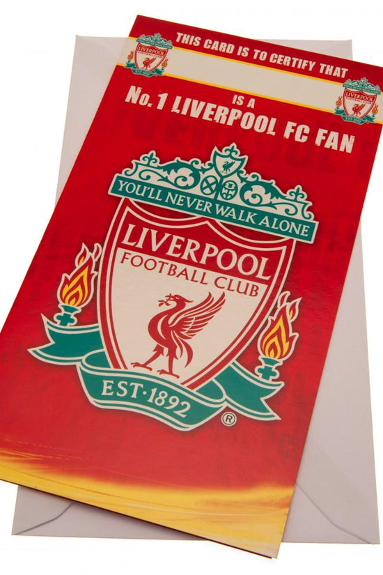 17576 Liverpool FC Birthday Card No 1 Fan