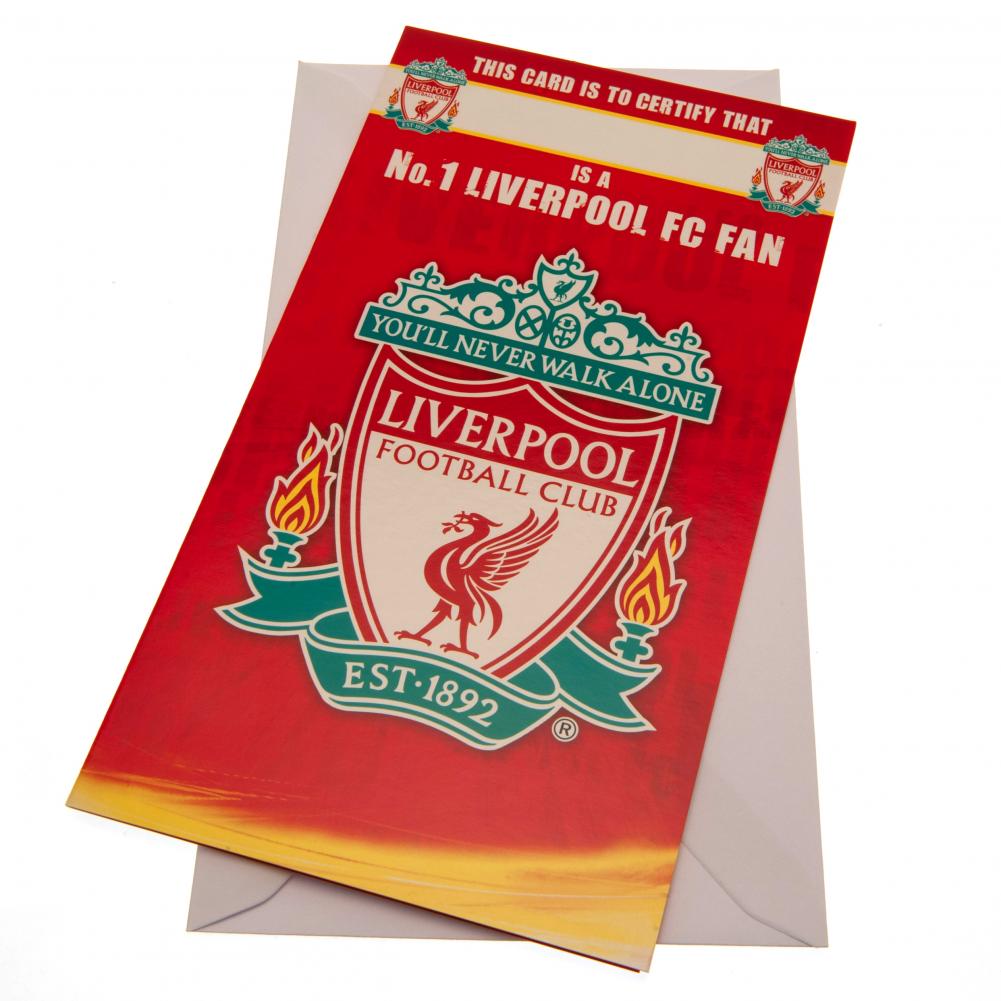 17576 Liverpool FC Birthday Card No 1 Fan
