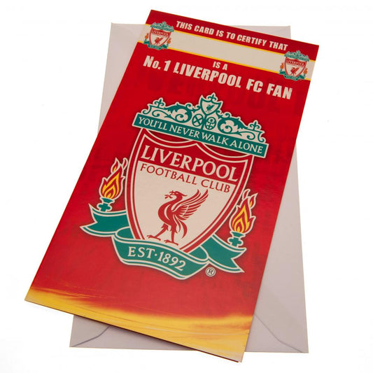 17576 Liverpool FC Birthday Card No 1 Fan