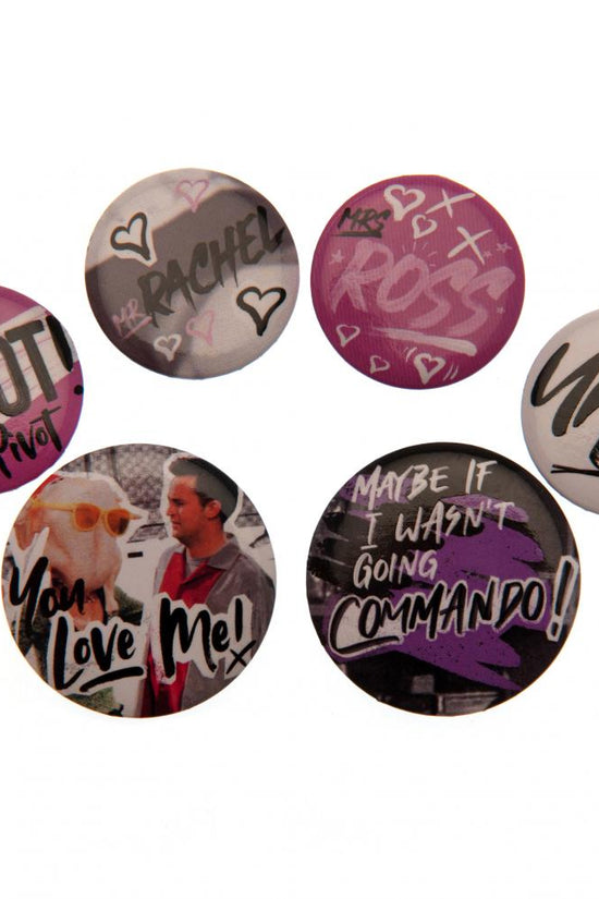 175830 Friends Button Badge Set Doodle