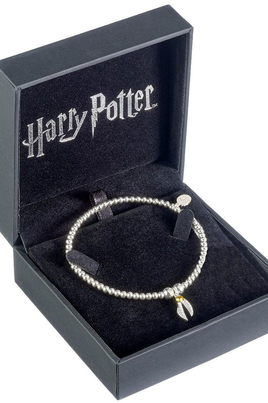 176719 Harry Potter Sterling Silver Crystal Bracelet Golden Snitch 1