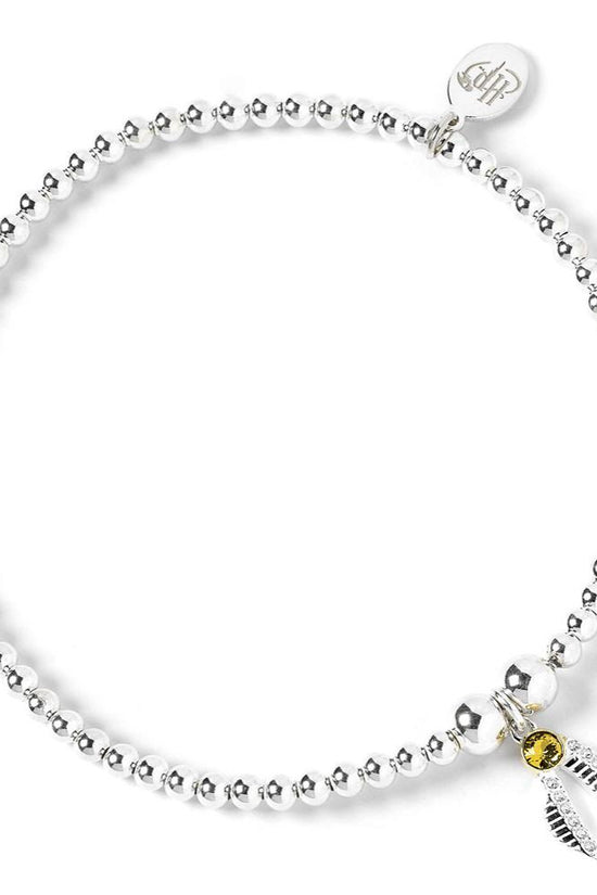 176719 Harry Potter Sterling Silver Crystal Bracelet Golden Snitch