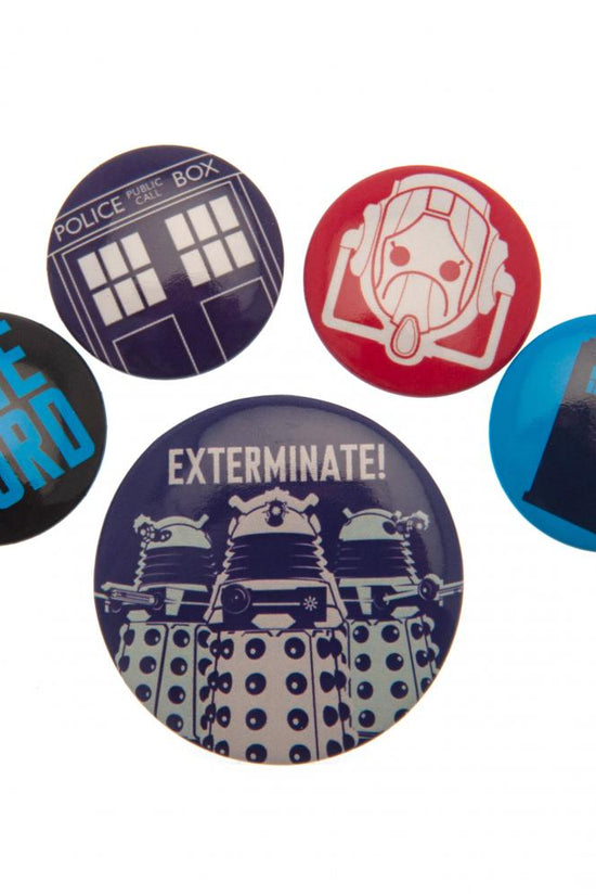 176880 Doctor Who Button Badge Set