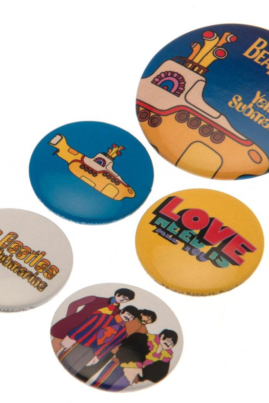 176882 The Beatles Button Badge Set Yellow Submarine 1