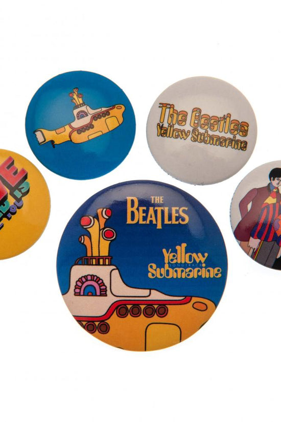 176882 The Beatles Button Badge Set Yellow Submarine