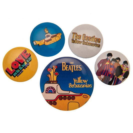 176882 The Beatles Button Badge Set Yellow Submarine