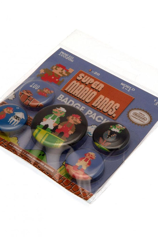 176883 Super Mario Button Badge Set Retro 2