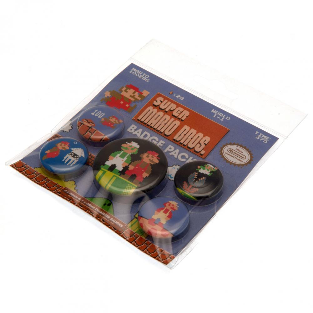 176883 Super Mario Button Badge Set Retro 2