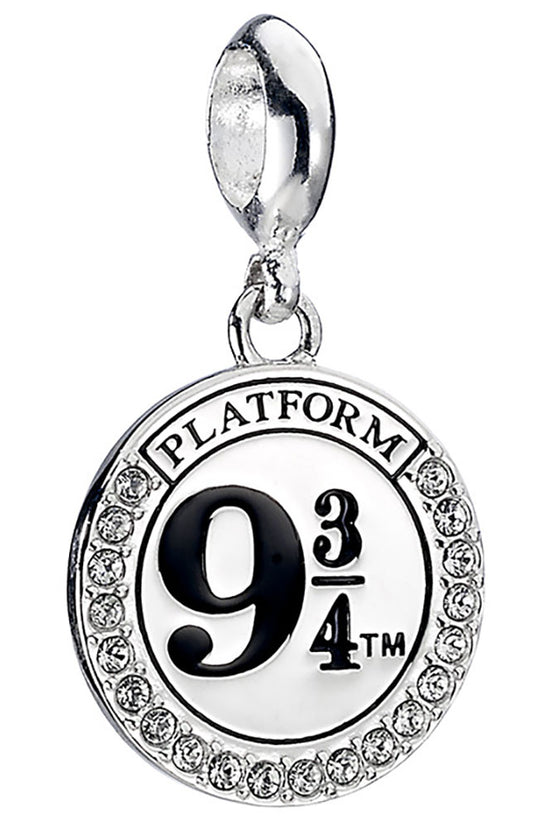 Harry Potter Sterling Silver Crystal Charm 9 & 3 Quarters