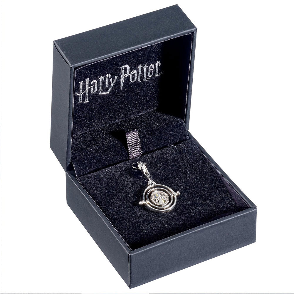 177107 Harry Potter Sterling Silver Crystal Charm Time Turner 1
