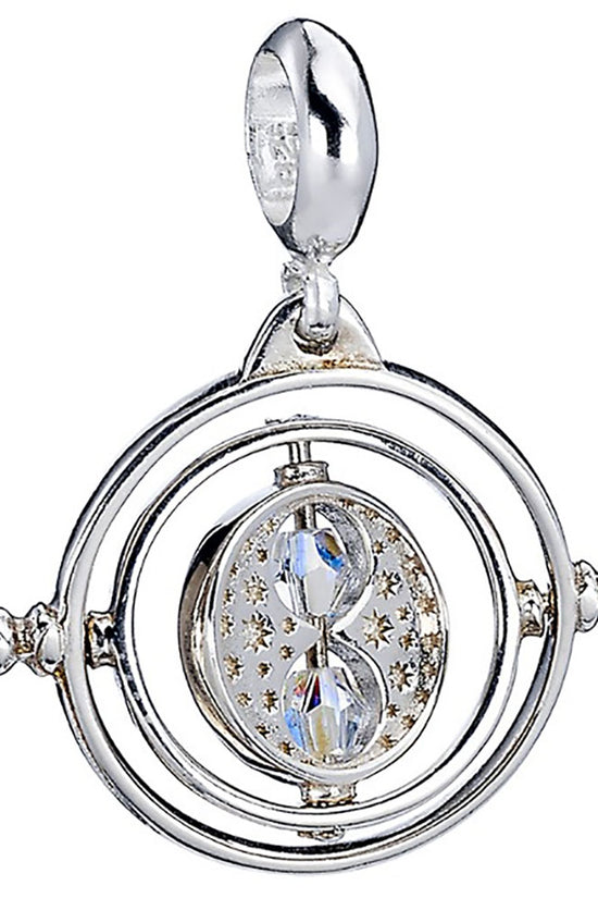 177107 Harry Potter Sterling Silver Crystal Charm Time Turner