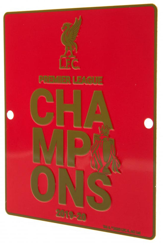 Liverpool FC Premier League Champions Window Sign