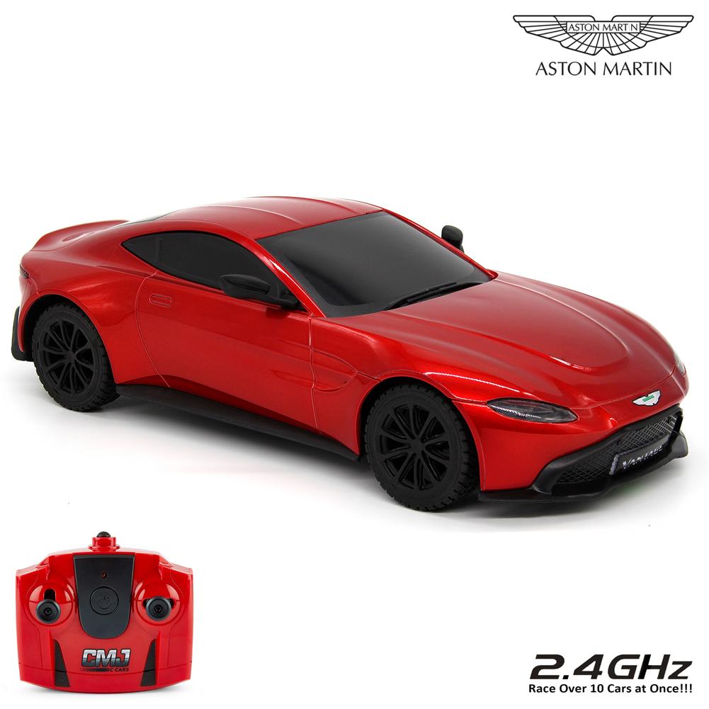 177943 Aston Martin Vantage Radio Controlled Car 1 24 Scale Red