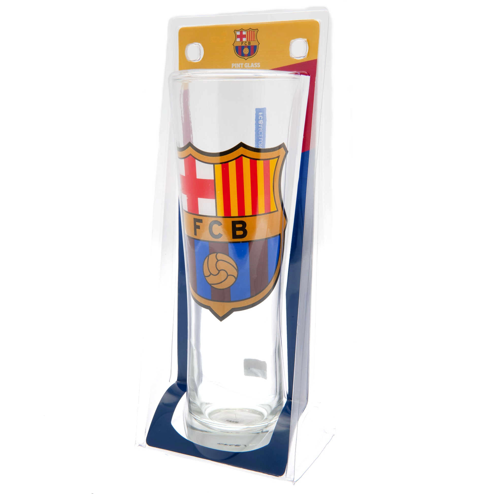 178874 FC Barcelona Tall Beer Glass CR 2