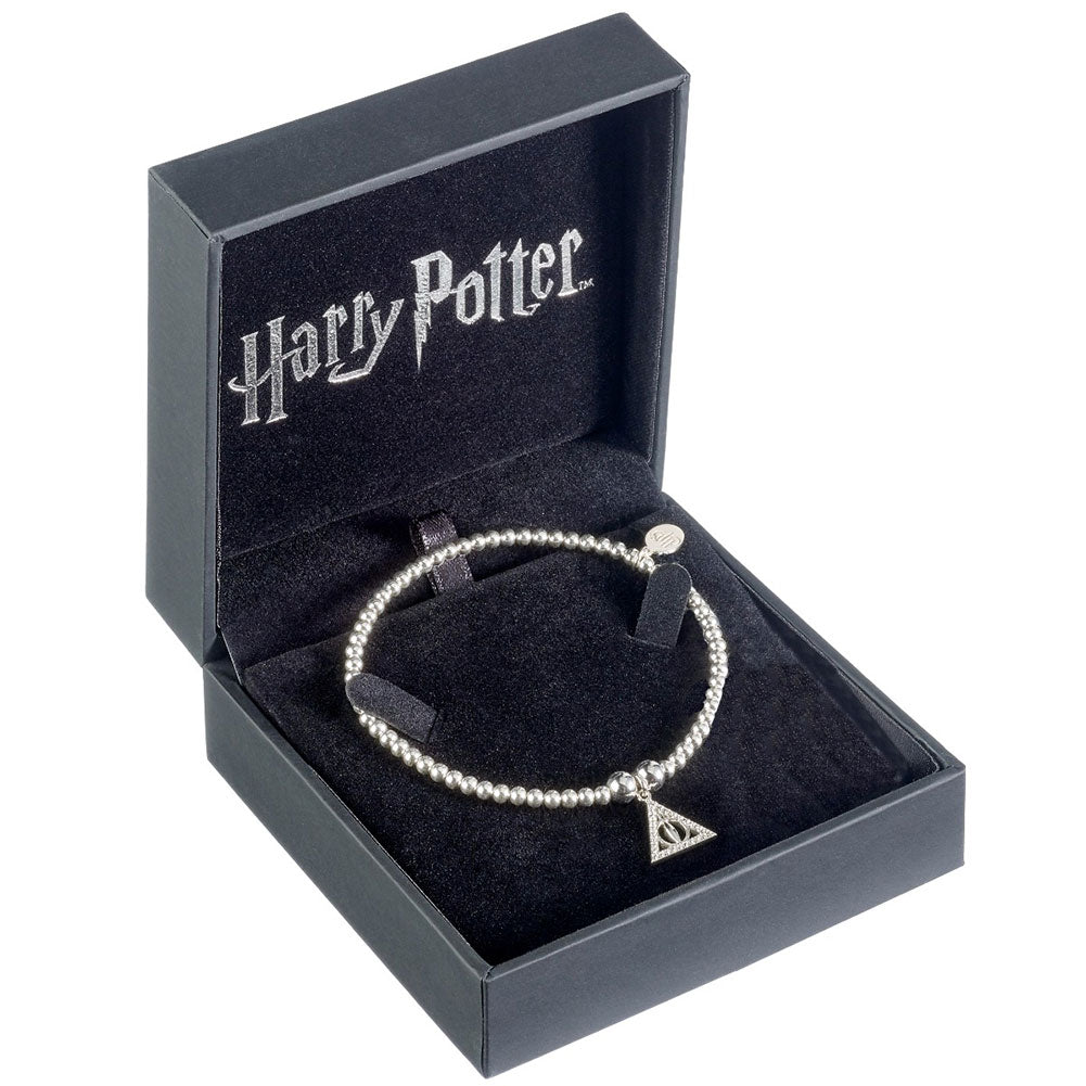 178997 Harry Potter Sterling Silver Crystal Bracelet Deathly Hallows 1