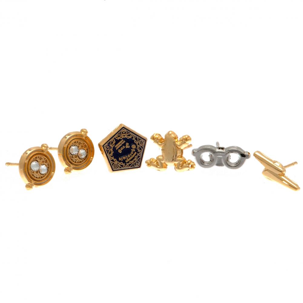 179614 Harry Potter Gold Plated Earring Set 1