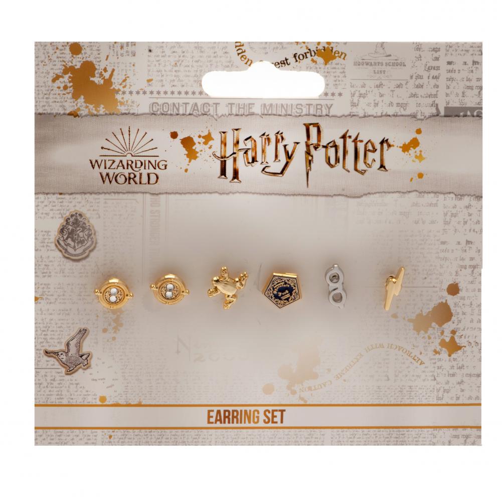 179614 Harry Potter Gold Plated Earring Set 2