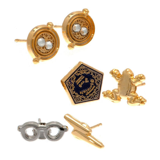 179614 Harry Potter Gold Plated Earring Set