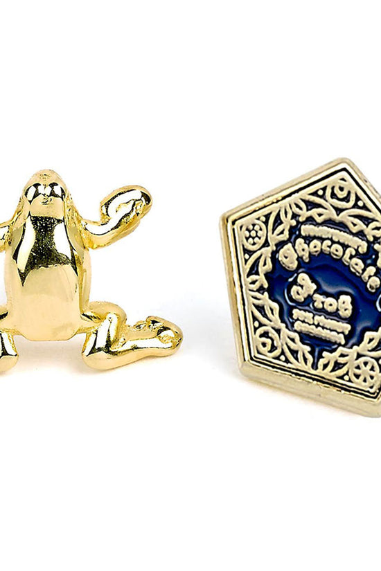 179718 Harry Potter Gold Plated Earrings Chocolate Frog