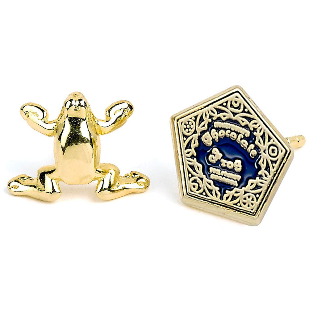 179718 Harry Potter Gold Plated Earrings Chocolate Frog