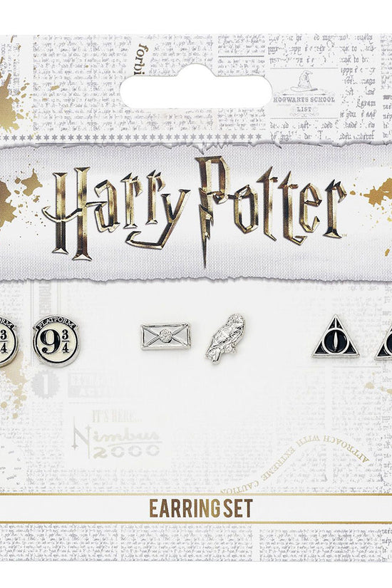 179723 Harry Potter Silver Plated Earring Set CL 4
