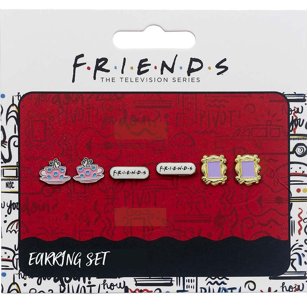 182469 Friends Stud Earring Set 4