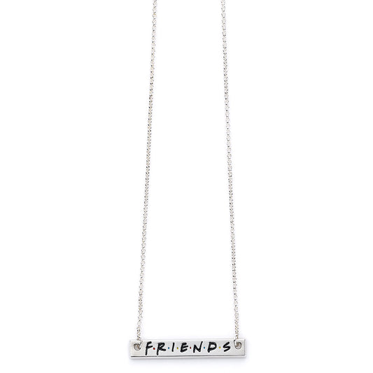 182473 Friends Silver Plated Necklace Logo 1