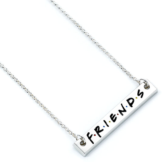 182473 Friends Silver Plated Necklace Logo