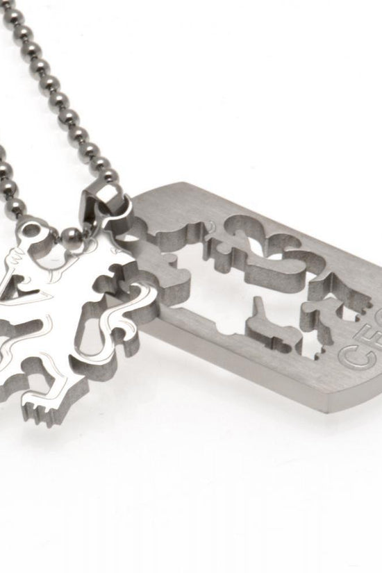 Chelsea FC Cut Out Lion Dog Tag & Chain