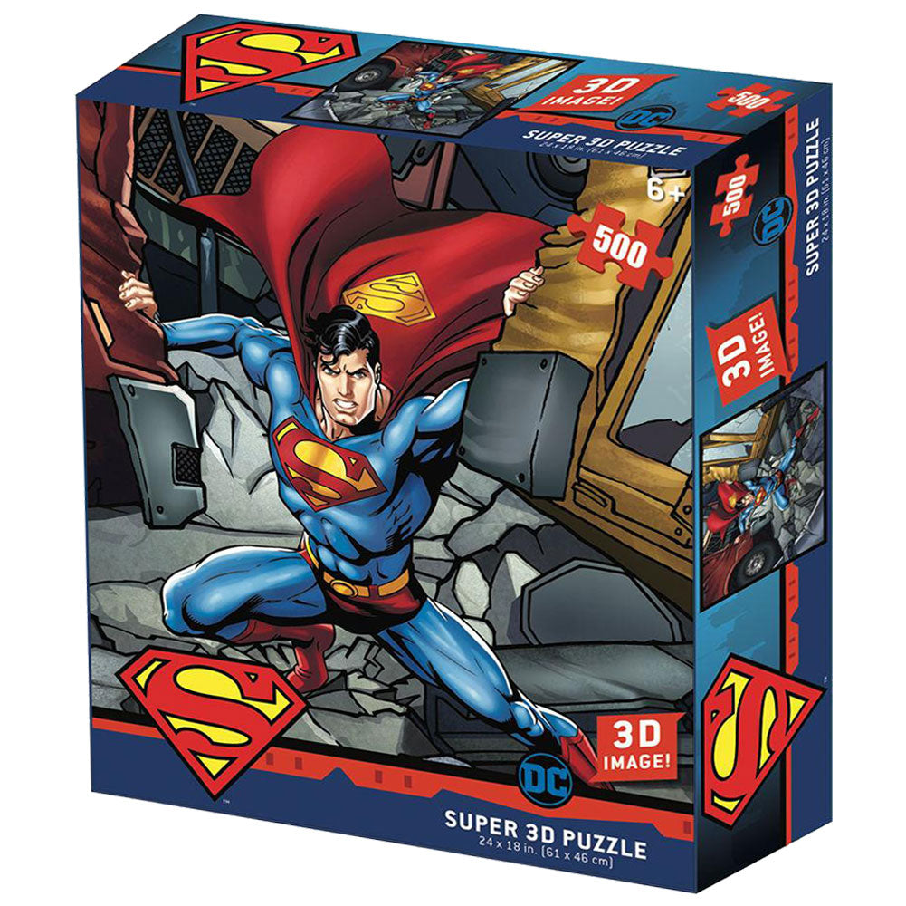 187232 Superman 3D Image Puzzle 500pc 1
