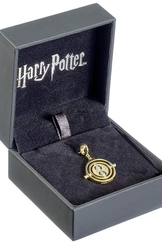187374 Harry Potter Gold Plated Crystal Charm Time Turner 2