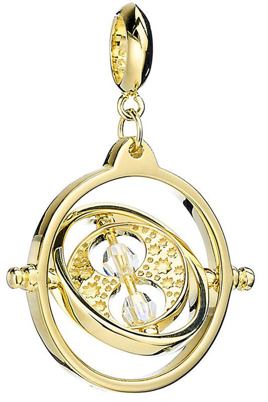 187374 Harry Potter Gold Plated Crystal Charm Time Turner