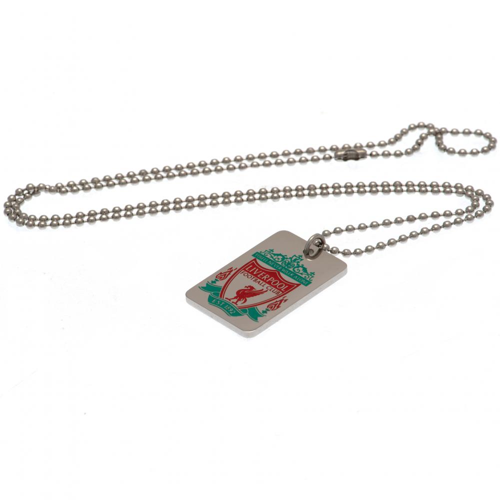 187647 Liverpool FC Enamel Crest Dog Tag Chain 1
