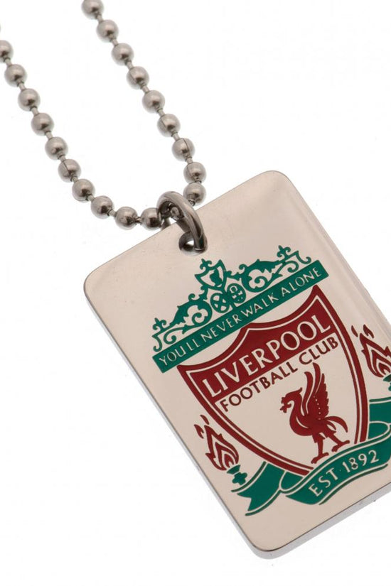 187647 Liverpool FC Enamel Crest Dog Tag Chain
