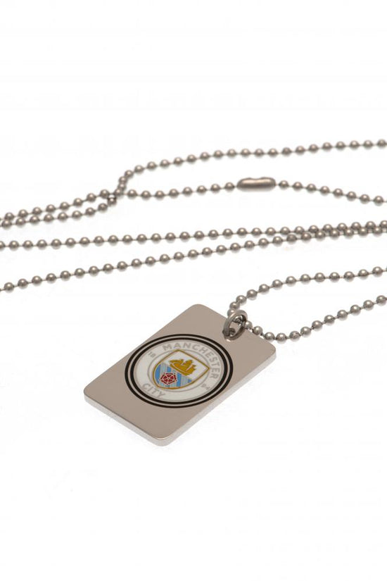 187648 Manchester City FC Enamel Crest Dog Tag Chain 1