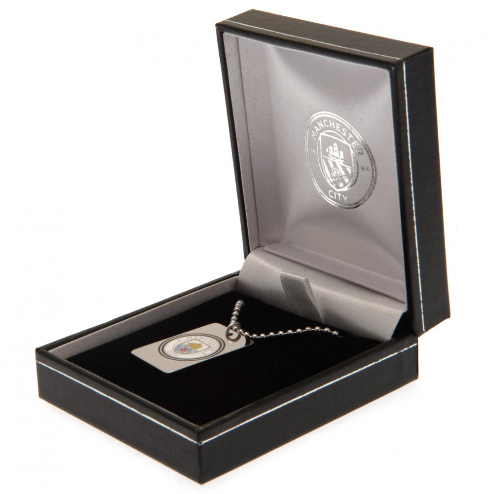 187648 Manchester City FC Enamel Crest Dog Tag Chain 2