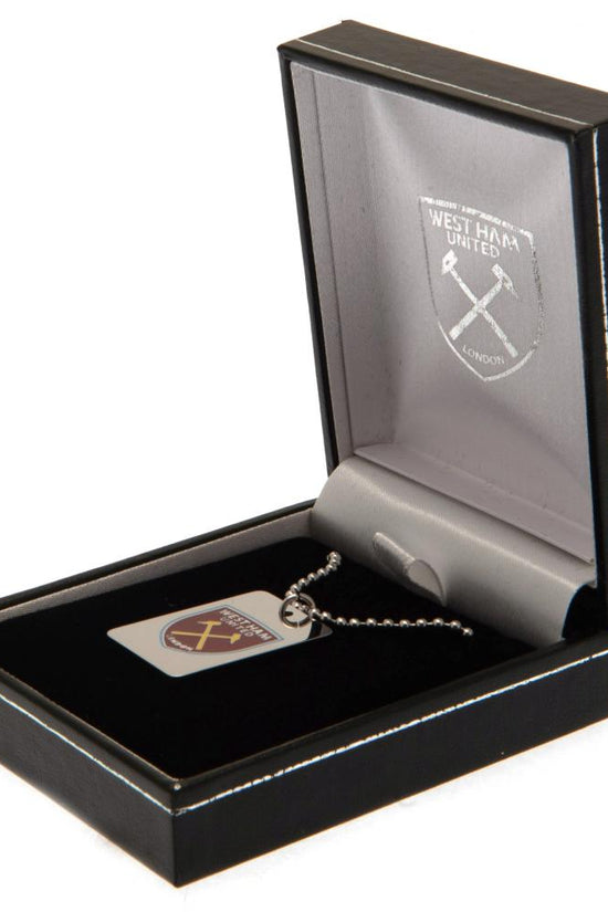 187802 West Ham United FC Enamel Crest Dog Tag Chain 2