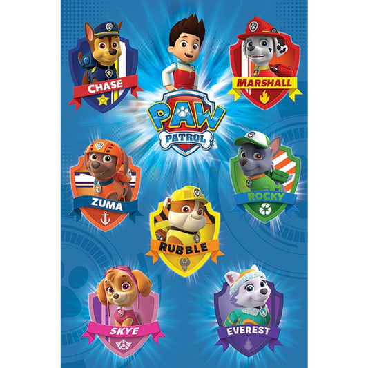 188013 Paw Patrol Poster Crests 74