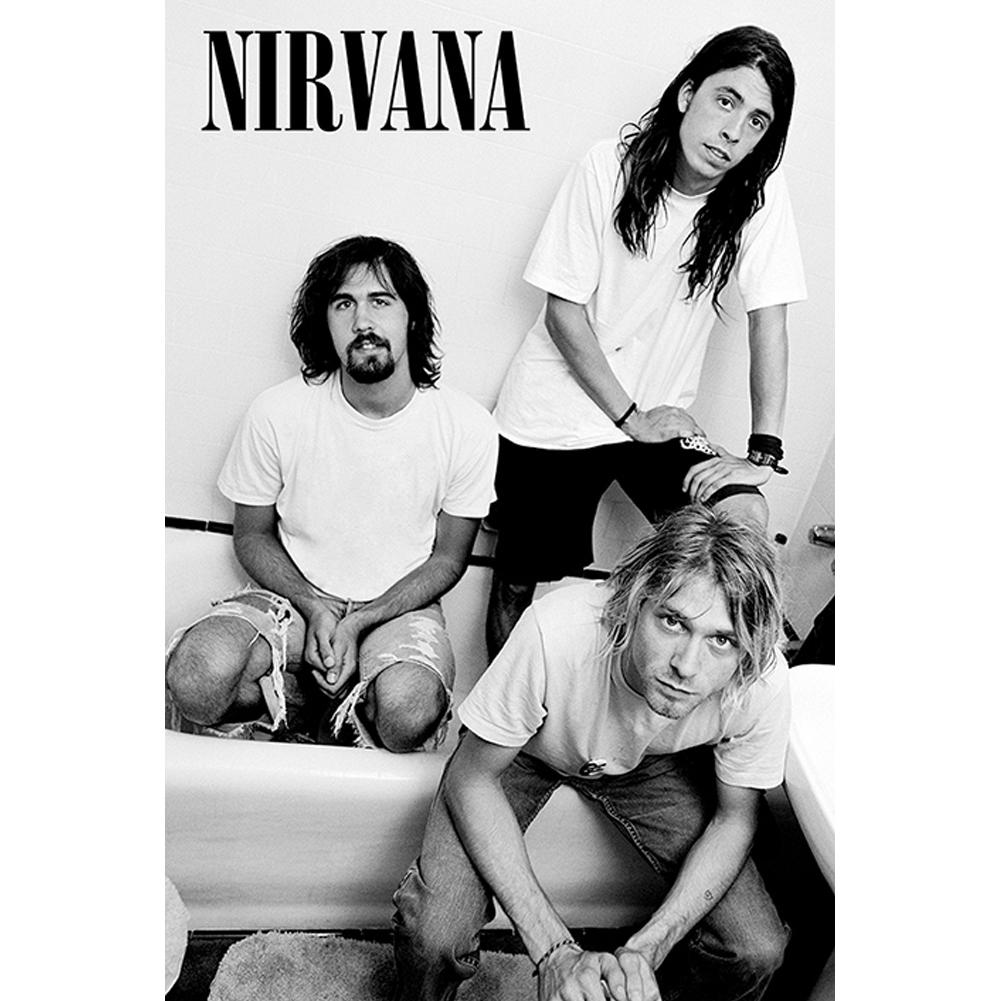188022 Nirvana Poster Bathroom 75