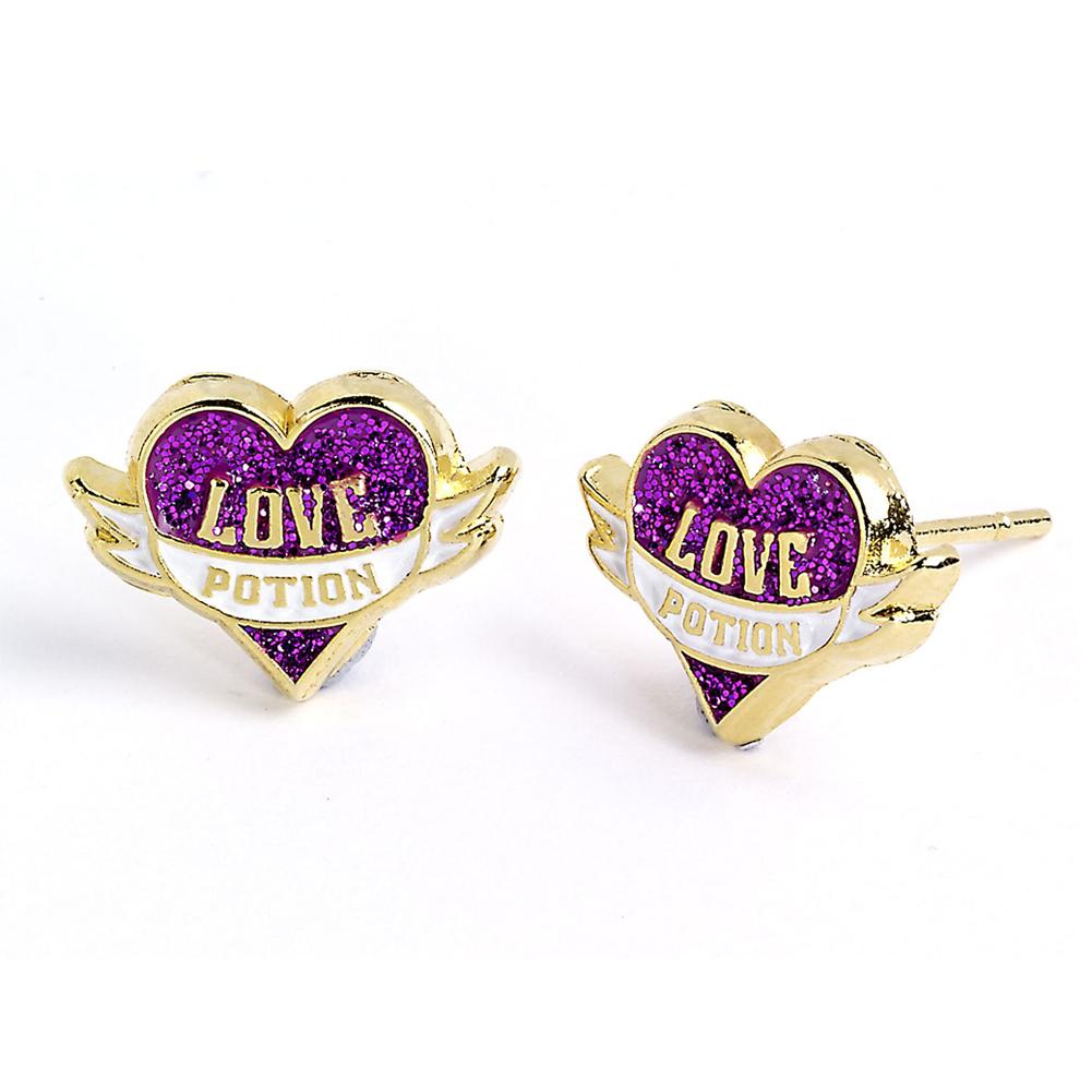 188050 Harry Potter Gold Plated Earrings Love Potion