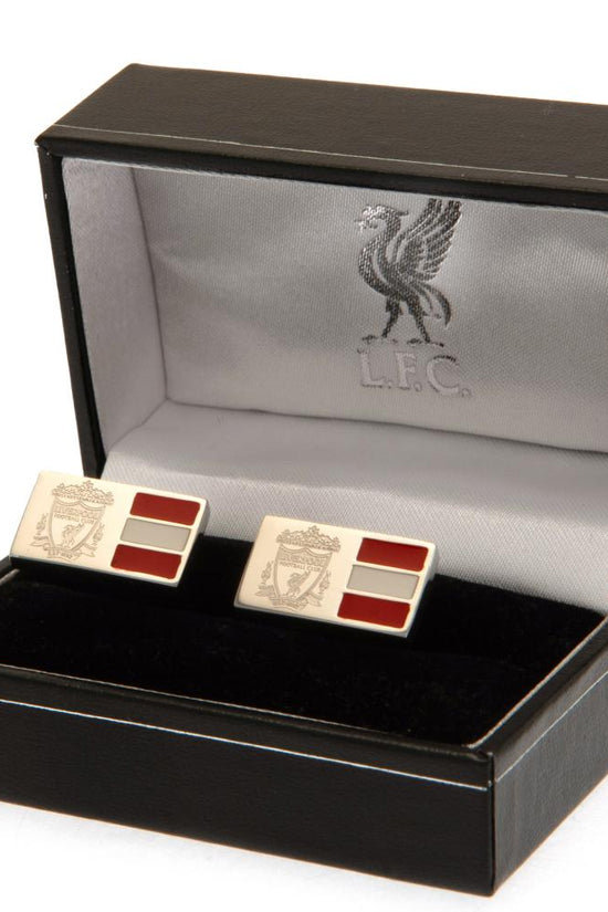Liverpool FC Stainless Steel Stripe Cufflinks
