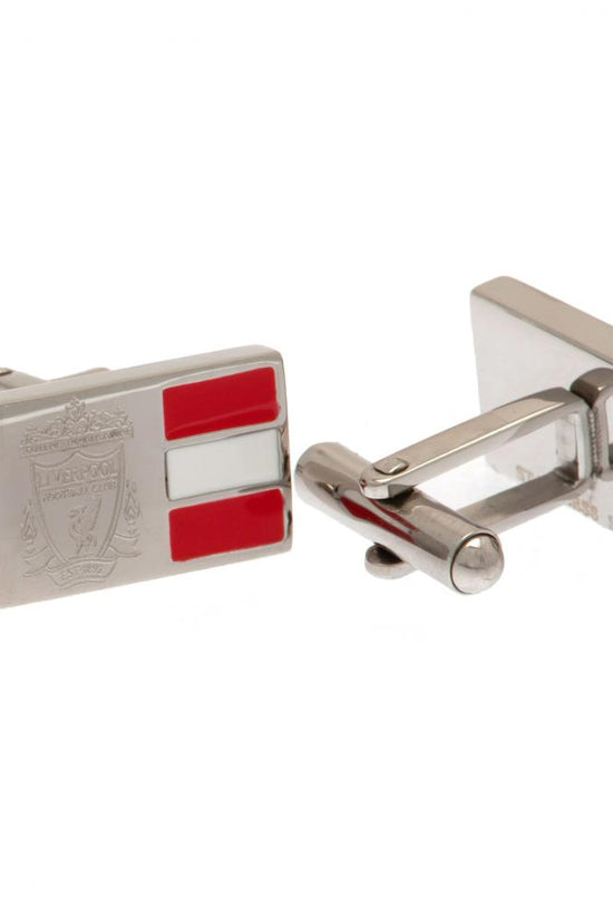 Liverpool FC Stainless Steel Stripe Cufflinks