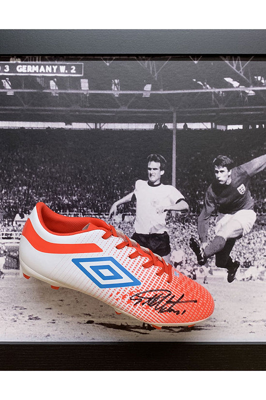 188309 England FA Hurst Signed Boot Framed