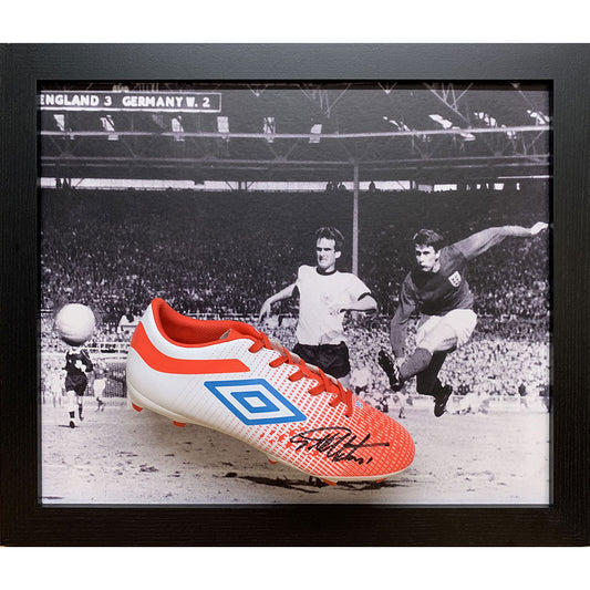 188309 England FA Hurst Signed Boot Framed