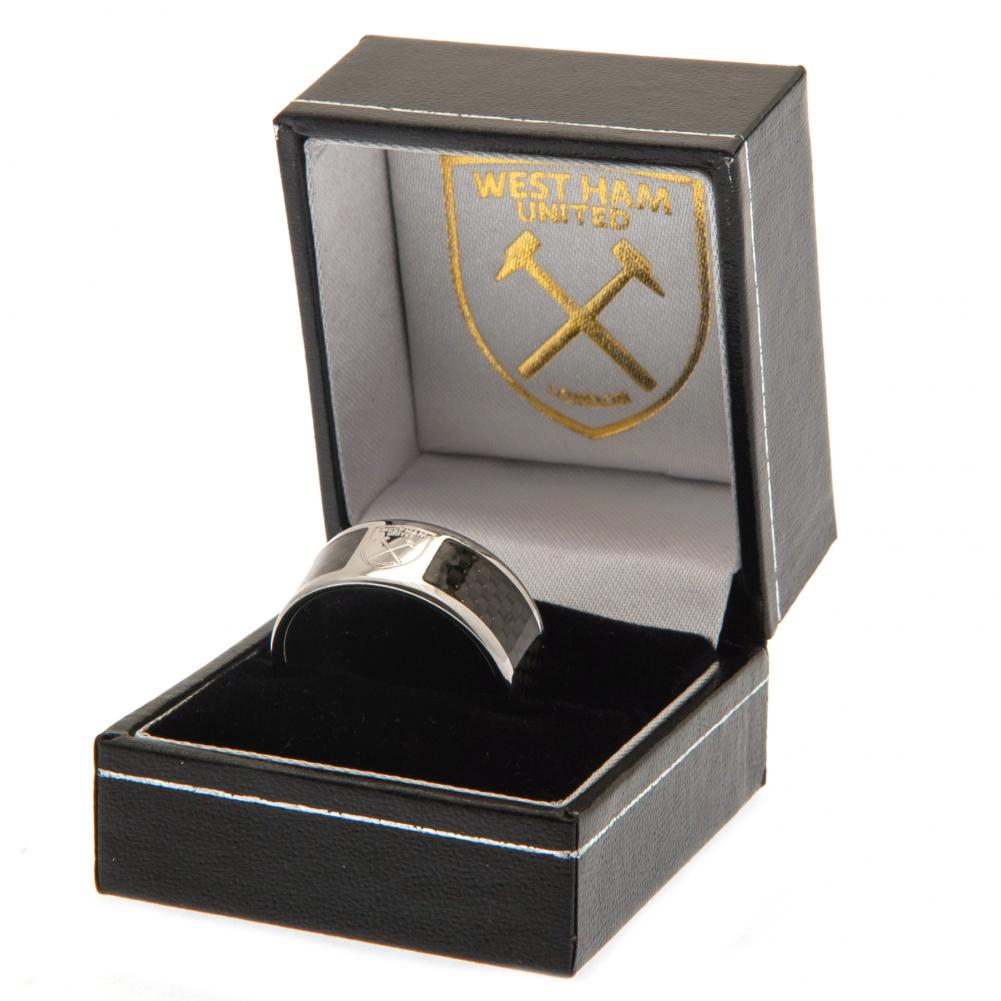 188324 West Ham United FC Carbon Fibre Ring 2